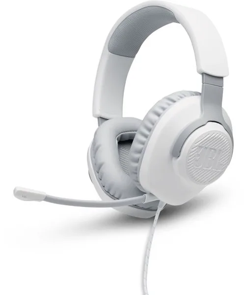 JBL Quantum 100 Blanc Casques gaming