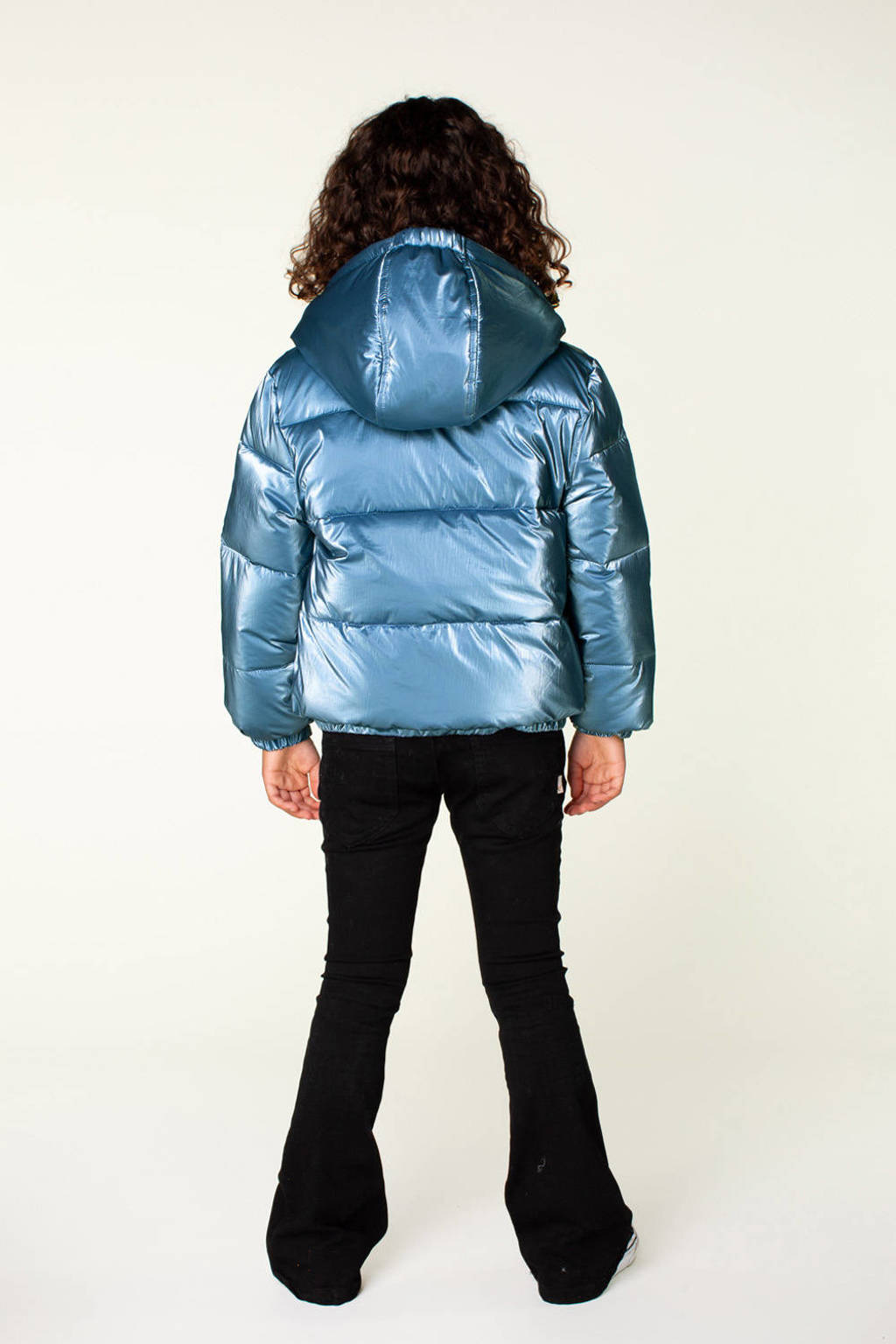 Moodstreet gewatteerde winterjas Julie zachtblauw