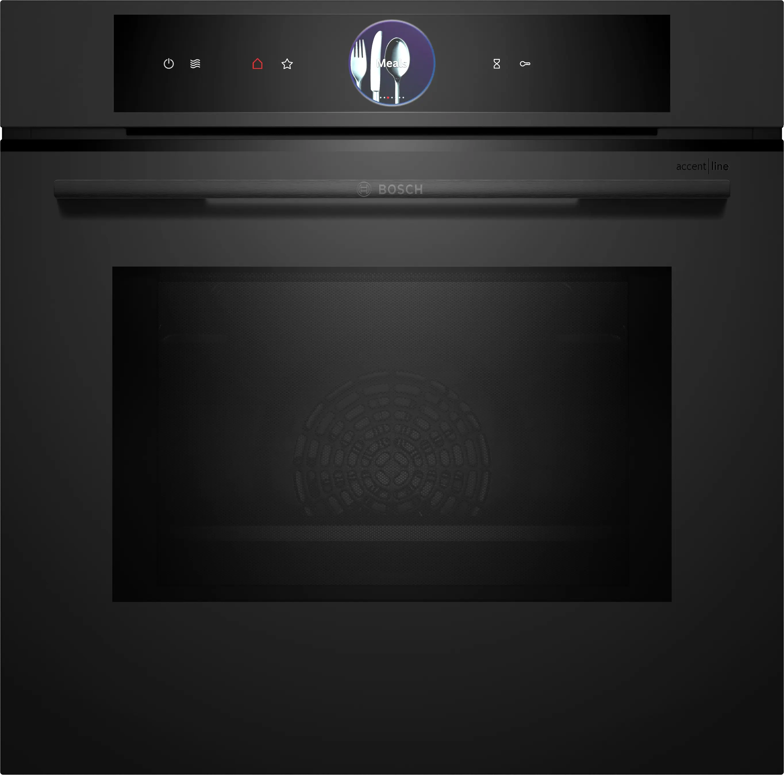Serie 8 Bakoven met magnetron 60 x 60 cm Mat zwart