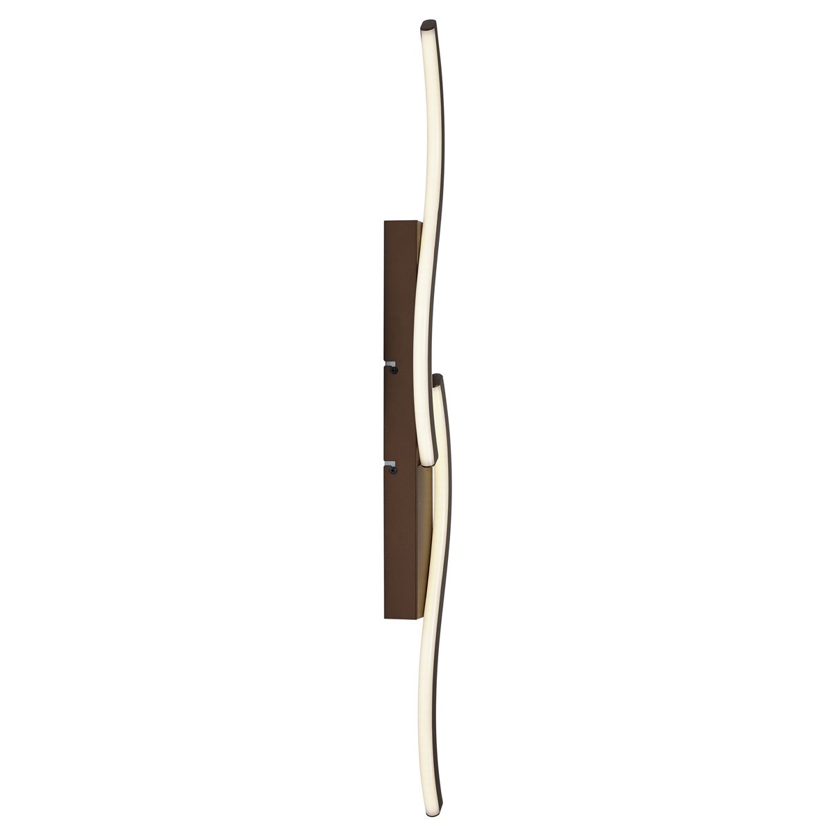 Design wandlamp donker brons 3-staps dimbaar 2-lichts - Bummy