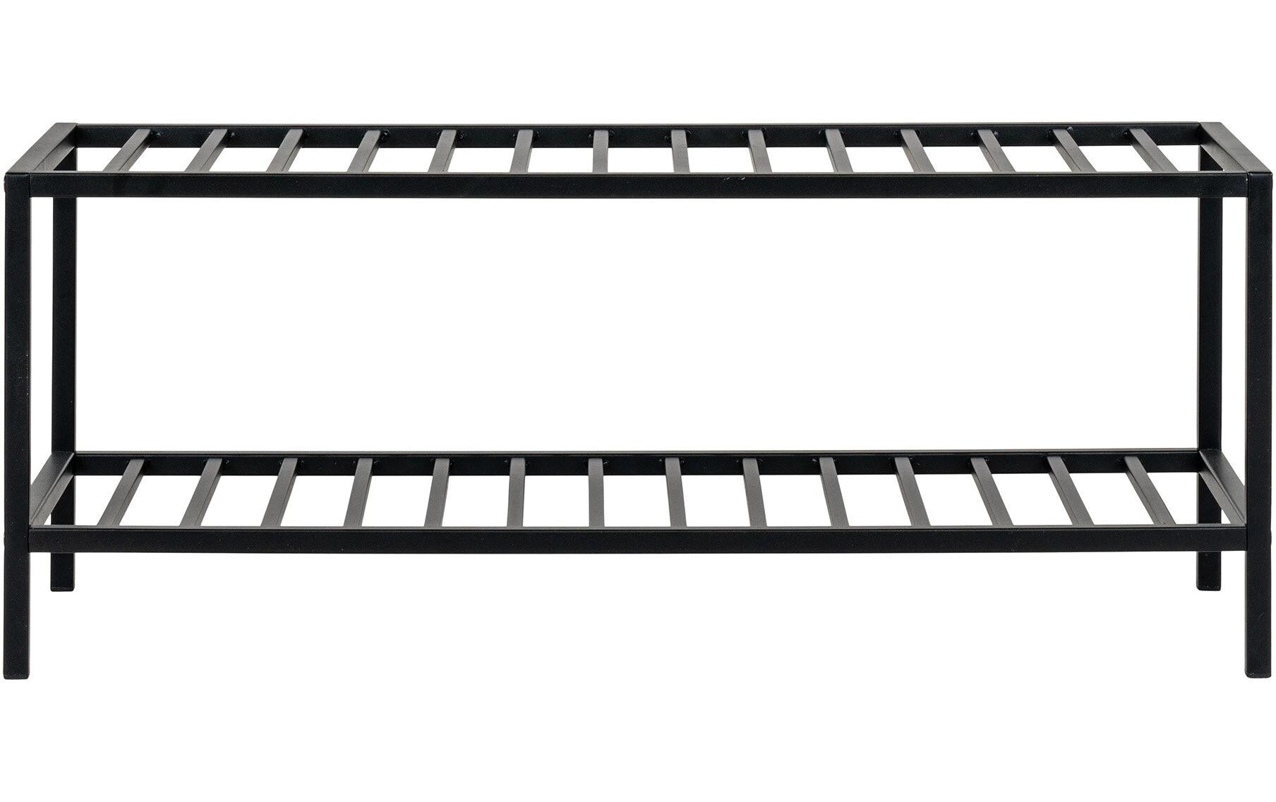 Schuhregal Vita 79 x 34 cm, SchwarzSchuhablage