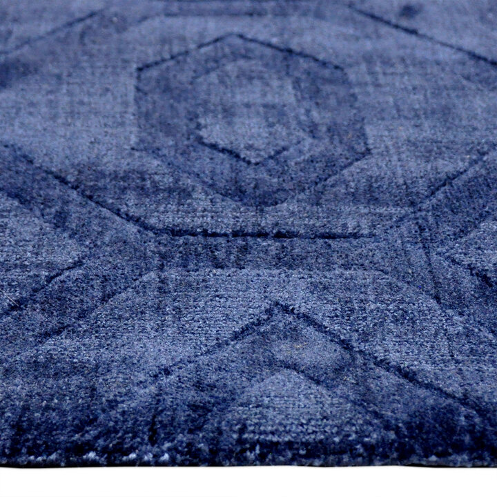 Geometrisch vloerkleed - Hermine Blauw