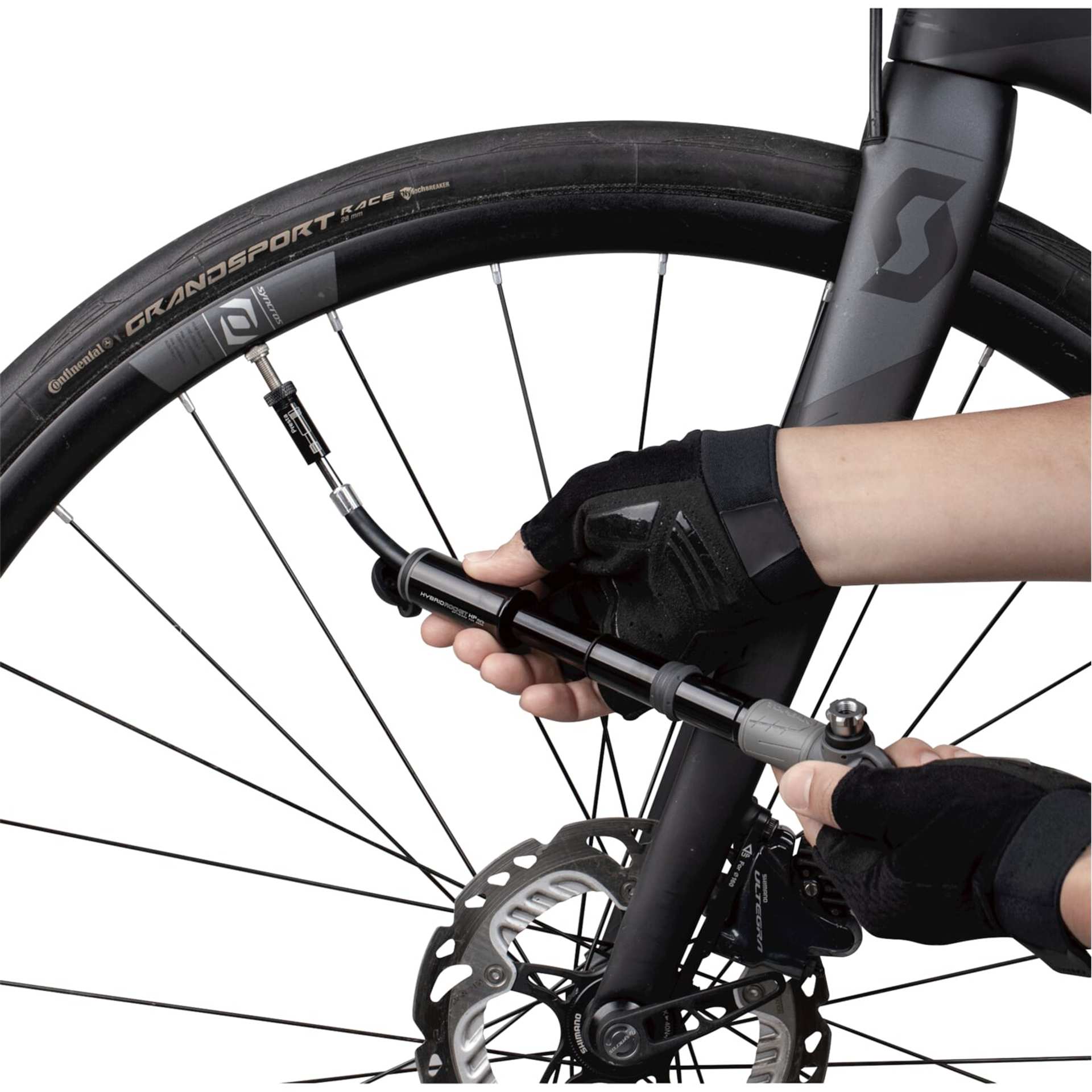 Topeak Hybrid Rocket HP Mini Minipomp Zwart