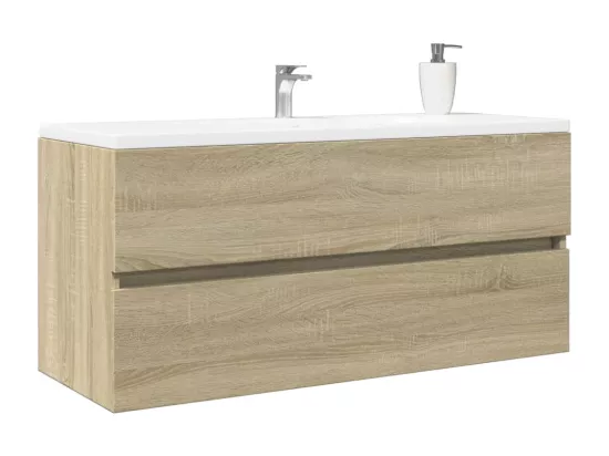 Armoire de lavabo de salle de bain chêne sonoma 100x38,5x45 cm
