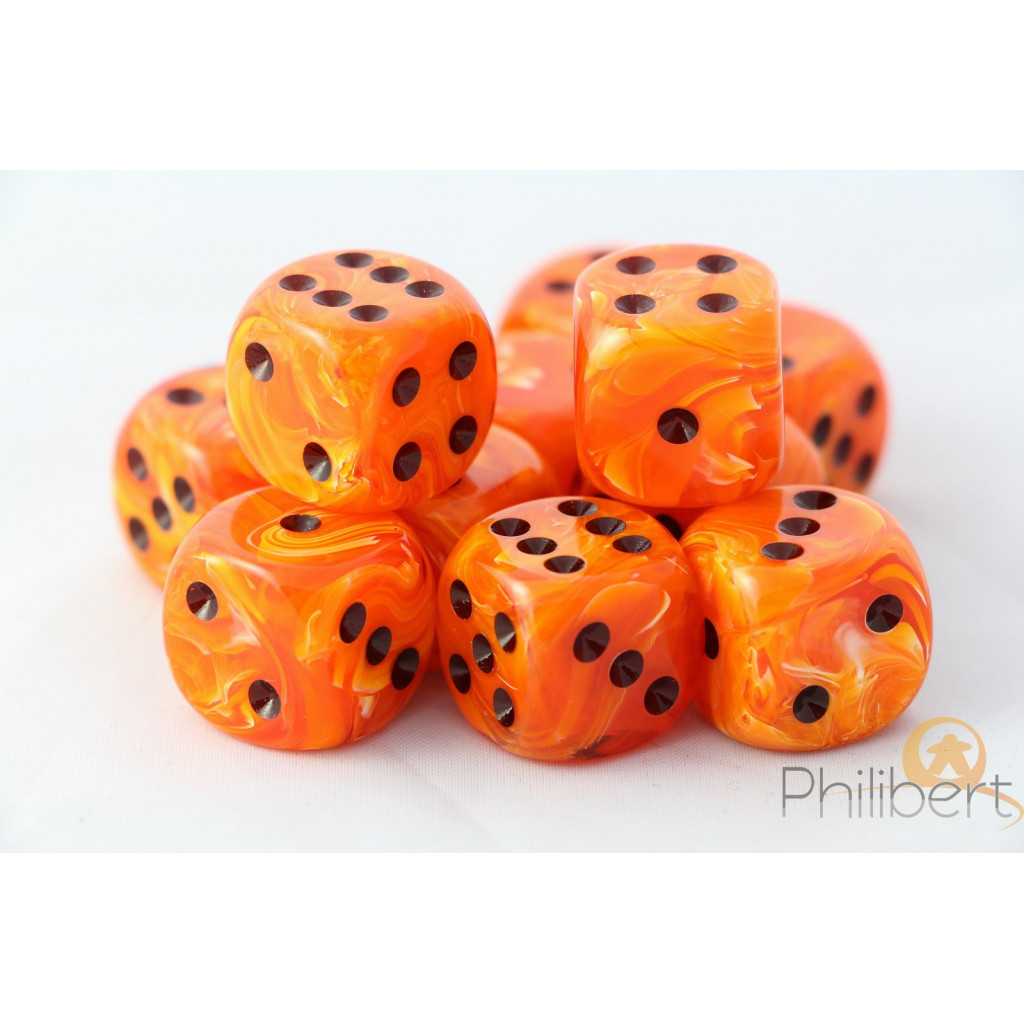 Set de 12 Dés 6 Faces Chessex : Vortex