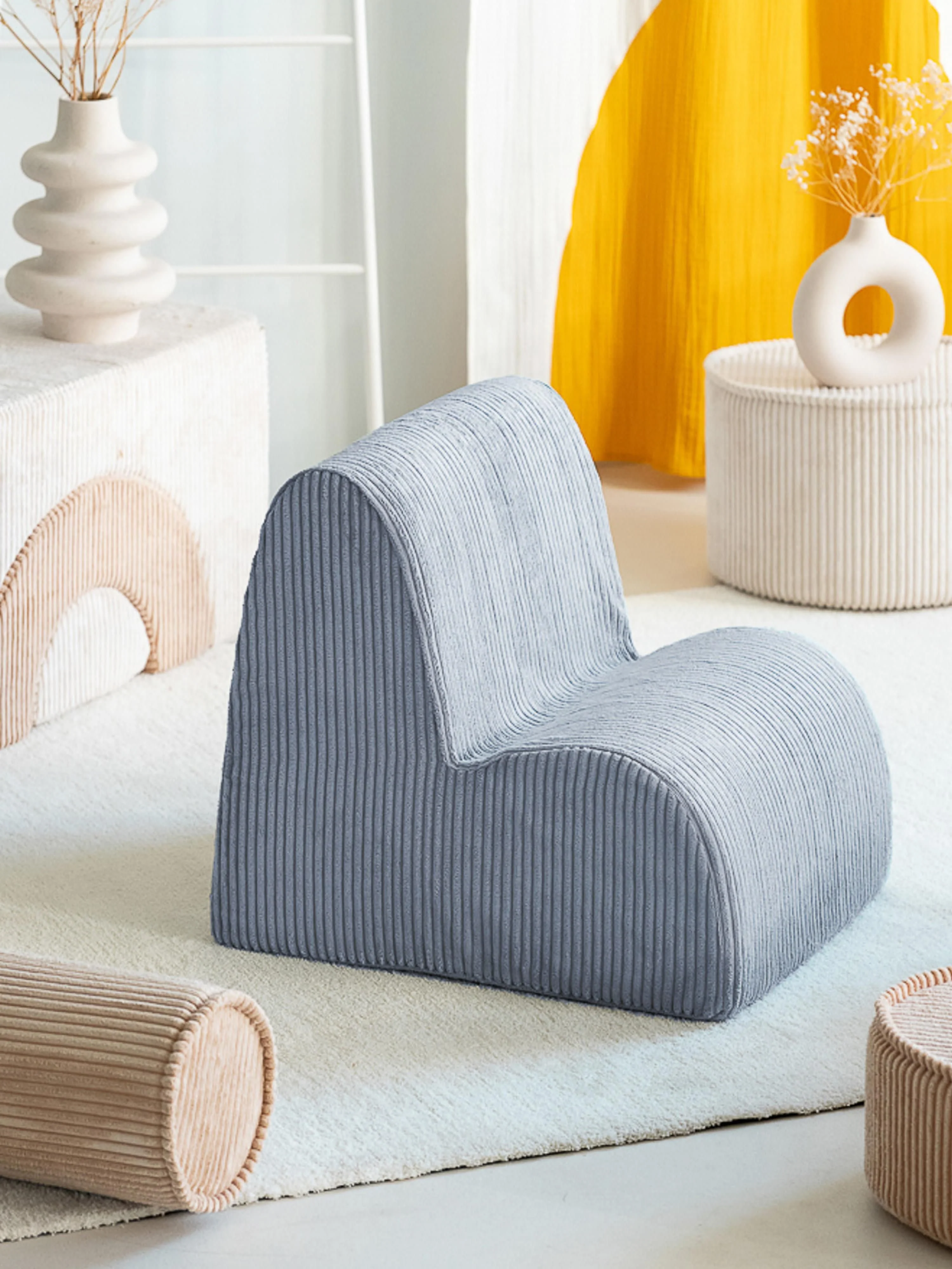 Kinderarmstoel Cloud van corduroy