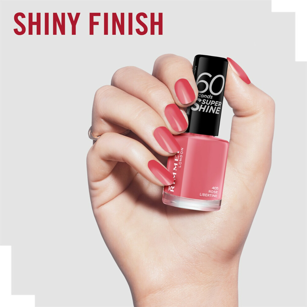 Rimmel Nagellak 60 Seconds SuperShine 405 Rose Libertine8 ml