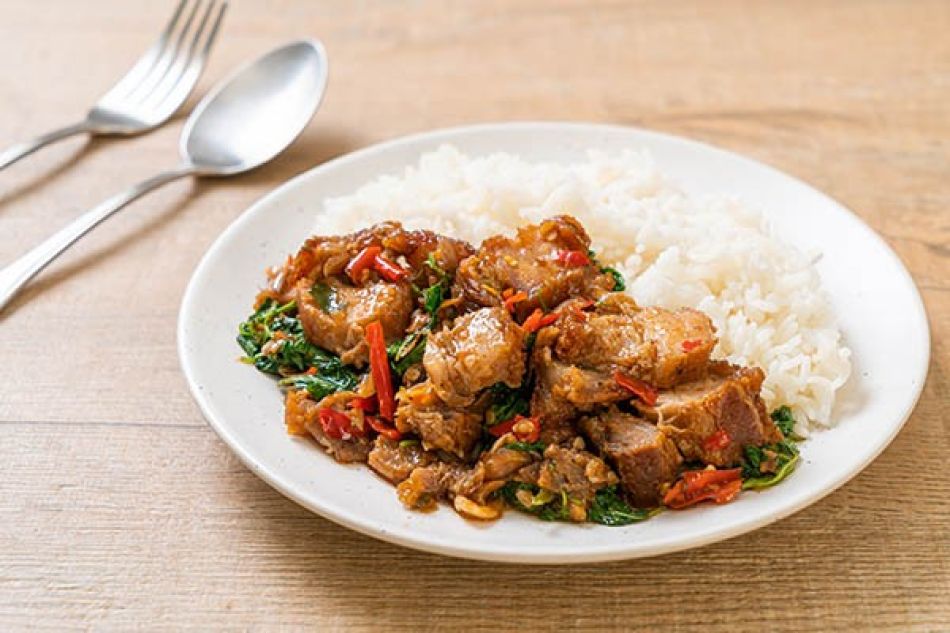 Gebakken varkensfilet met gezouten eidooier