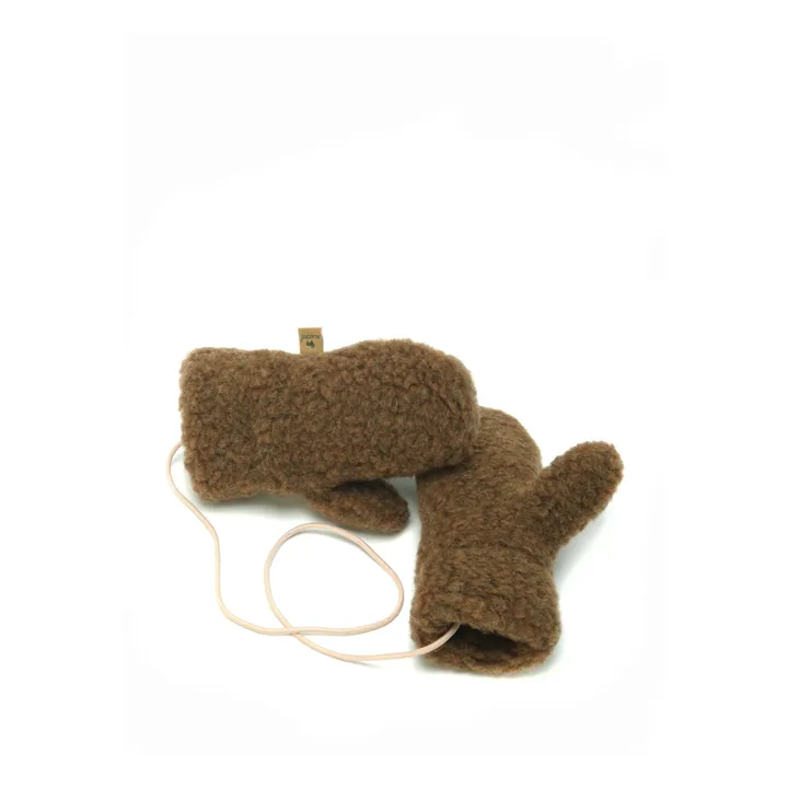 Alwero Moufles Bébé Shearling | Chocolat