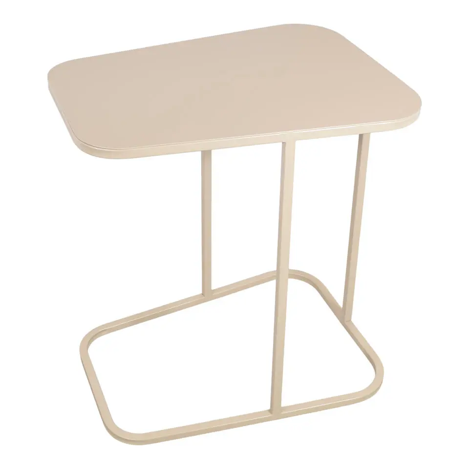 LOFT42 Inris Bijzettafel - Metaal - Beige -51x35x55
