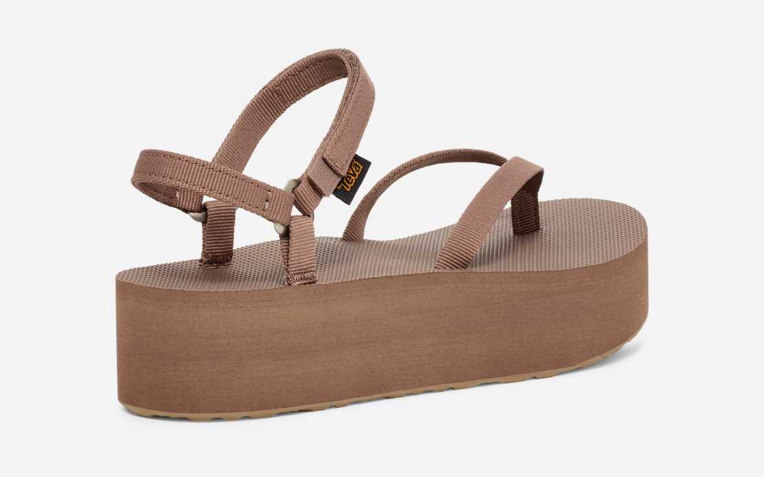 Dames Flatform Slim Sandal