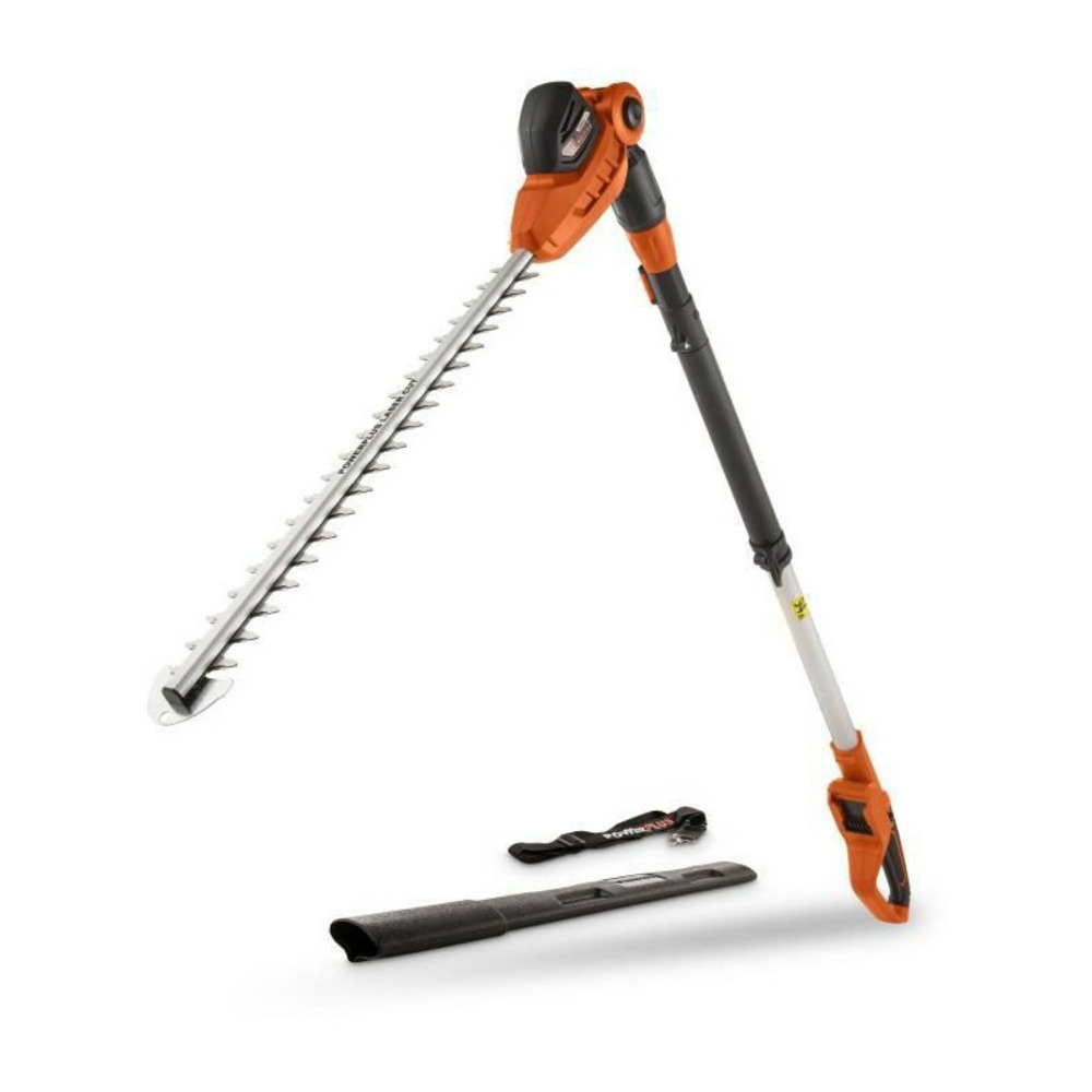 Taille-haies sur perche a batterie 40v dual power powdpg75380 - lame 600 mm, écartement 20 mm - livré sans batterie ni chargeu
