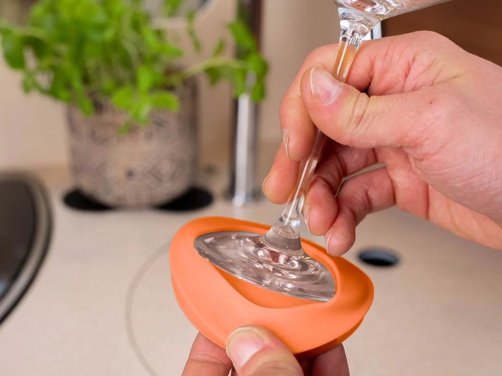 Silwy steelglas magnetische condoom met pad - Orange