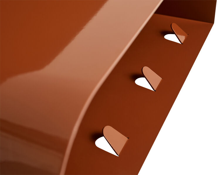 Hay Korpus Shelf-Medium 4 hooks-Brick r Brick red