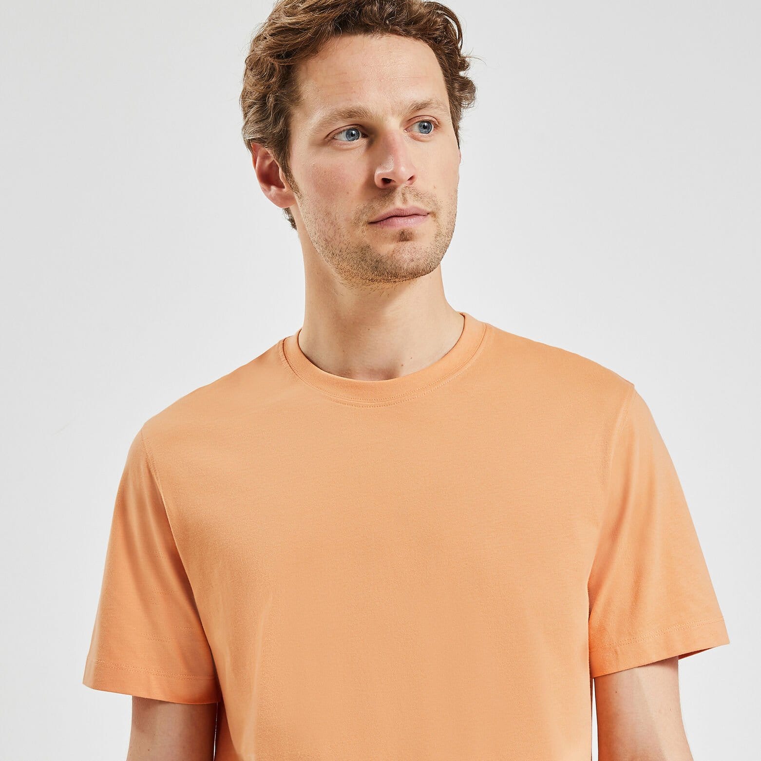 Tee shirt 'le parfait by JULES' coton issu de l'ag Orange foncé
