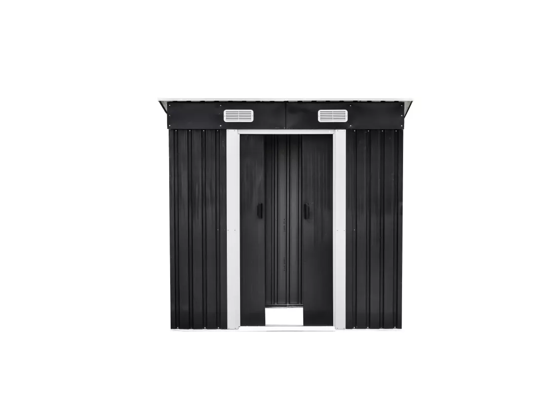 Abri de jardin métal en acier galvanisé gris 2,3 m² - MANSO