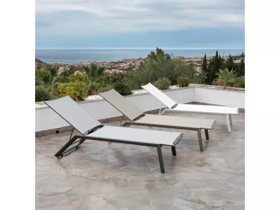 Bain de soleil en aluminium Menorca