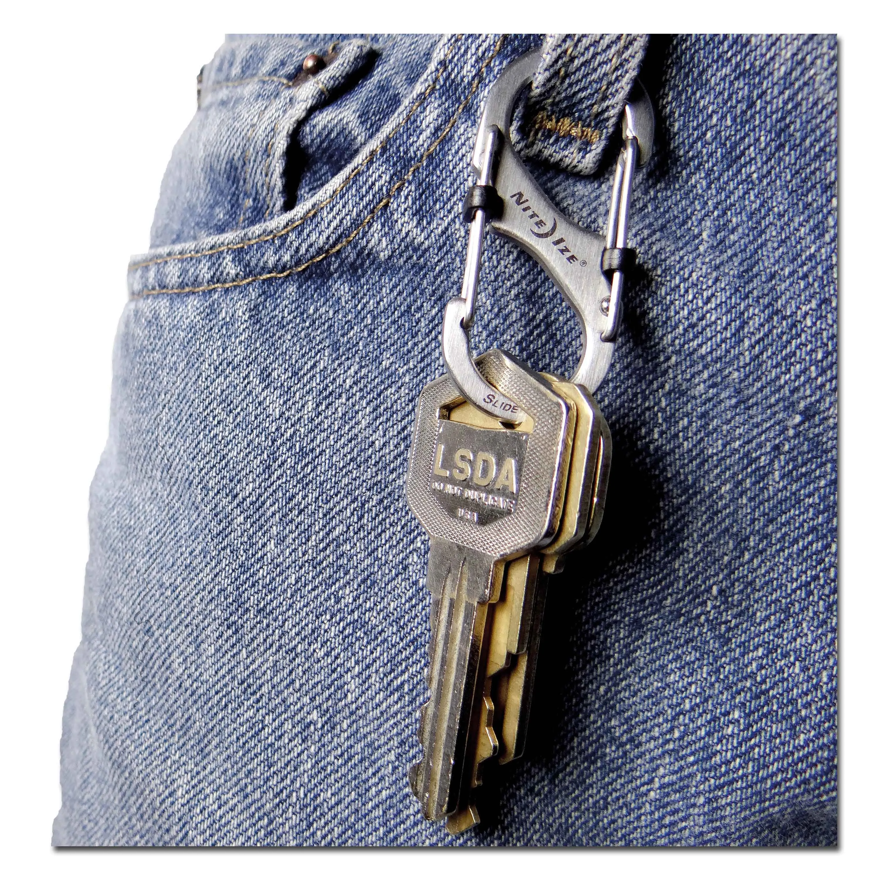 Nite Ize -  Karabiner S-Biner SlideLock Edelstahl