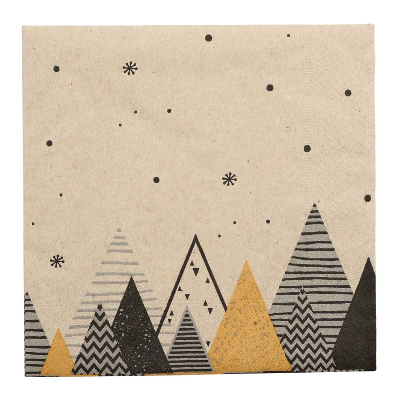 25 serviettes 'Graphic Trees'