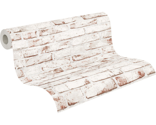 Vliesbehang 9078-13 Best of Wood'n Stone baksteenrood