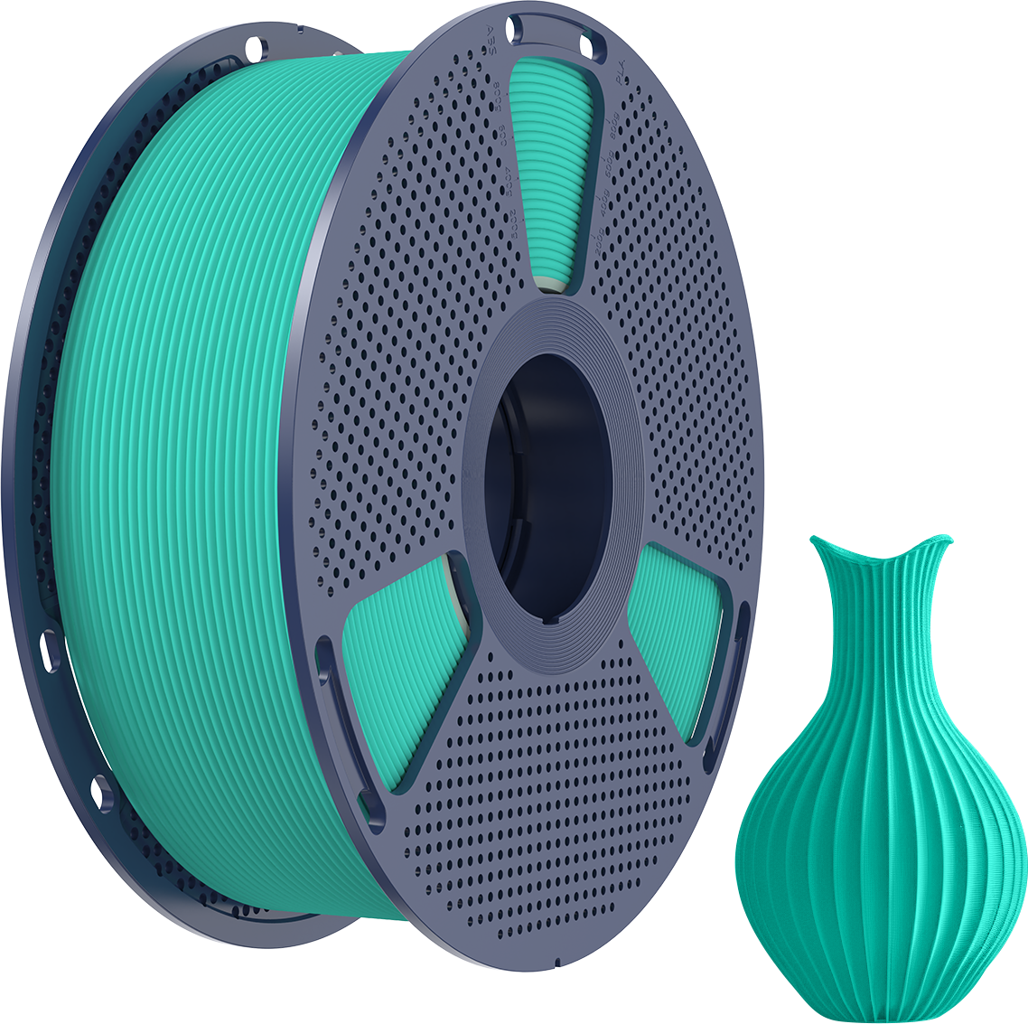 SUNLU  PLA Classic Mint Green, 1,75 mm / 1000 g    High Speed PLA mit mattem Finish in Mint Green