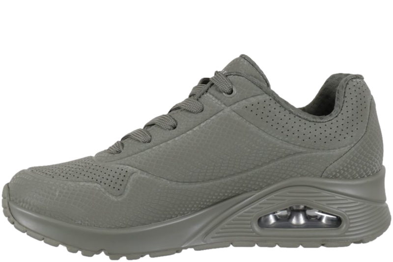 SKECHERS UNO - SHINY SCALE OLIVE GREEN SNEAKER