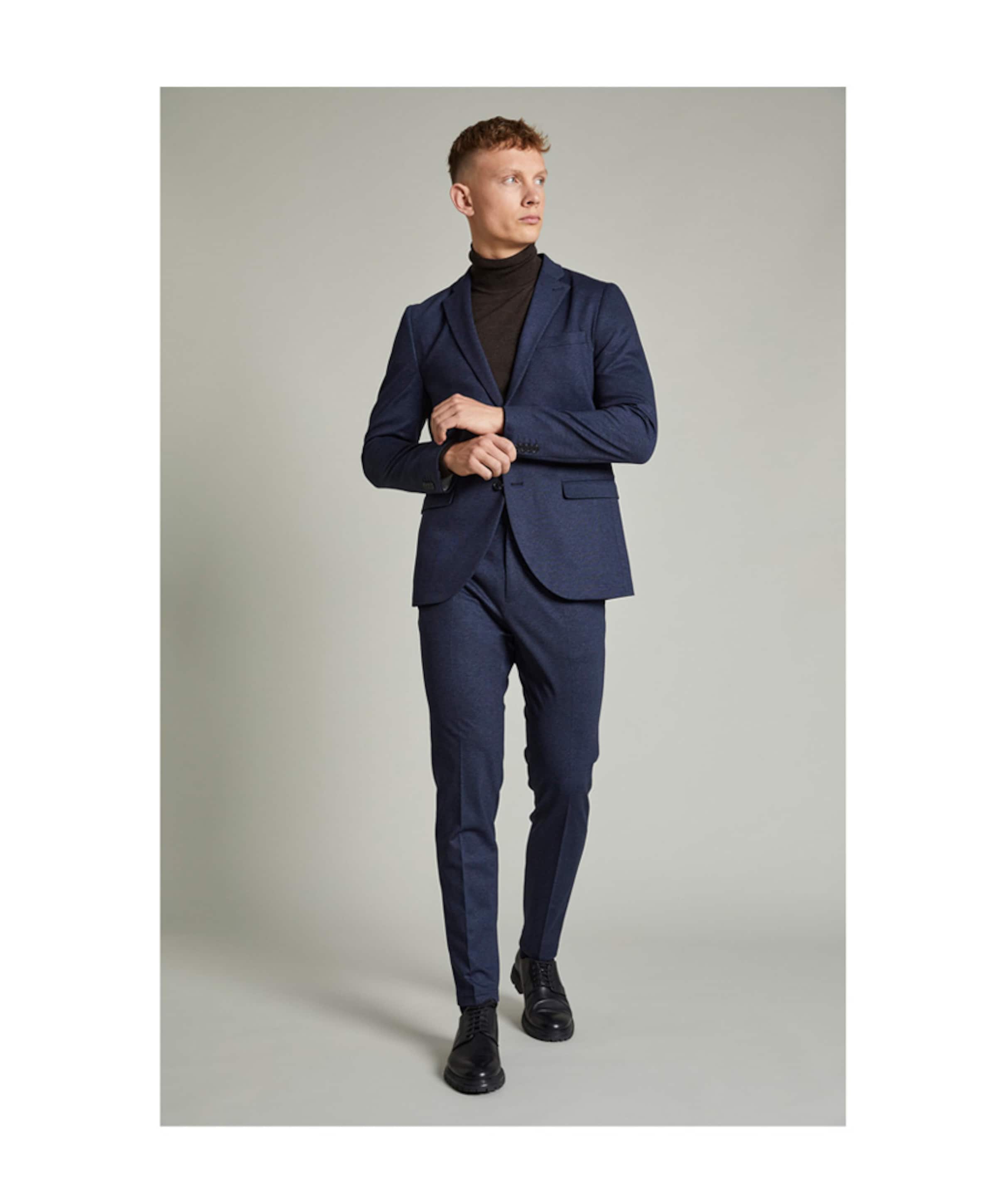 Matinique Heren colbert blauw
