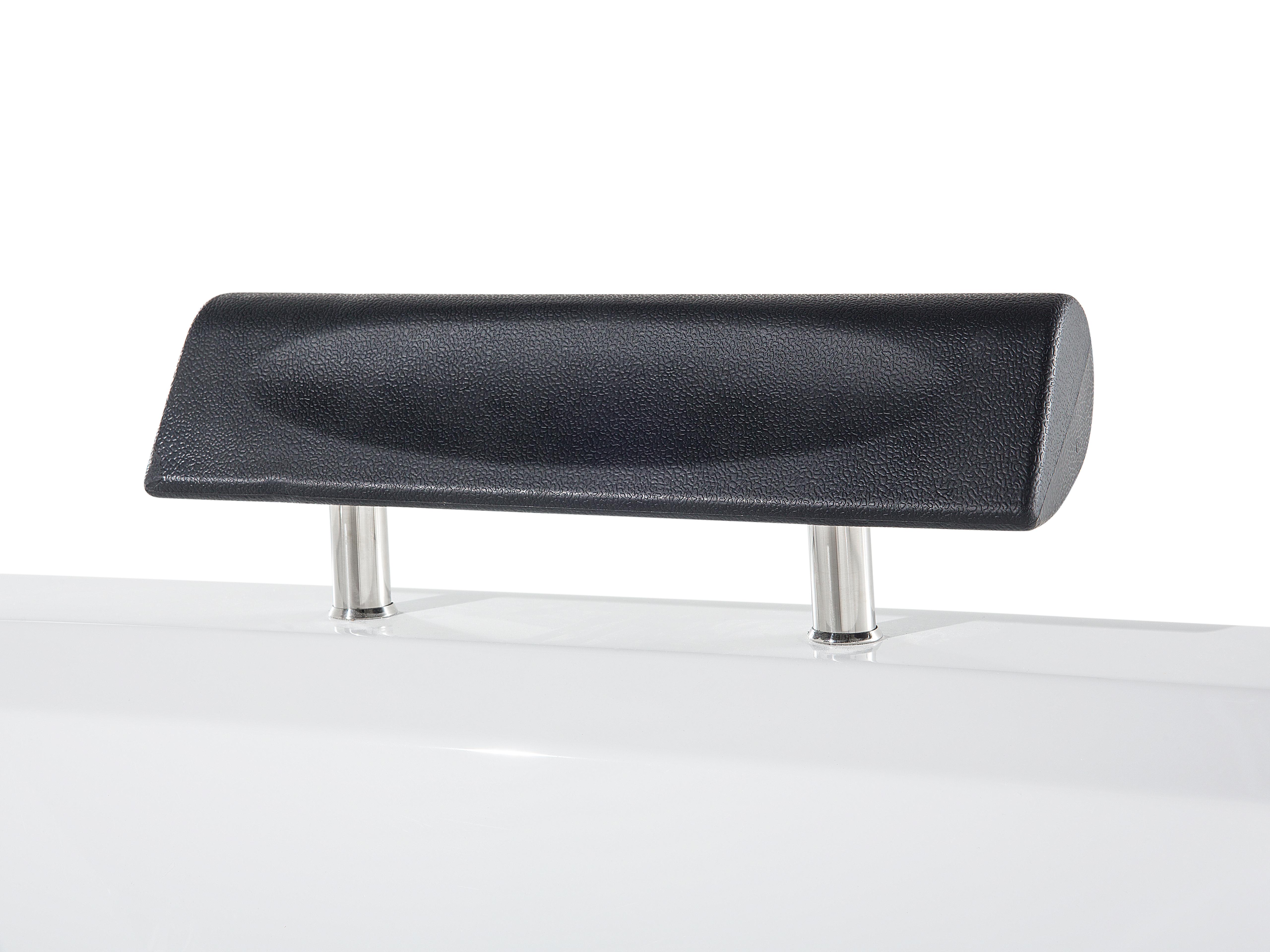 Hoek bubbelbad met LED MONTEGO 172 x 83 cm Wit