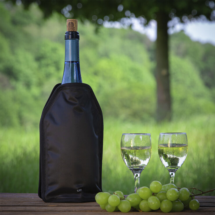 CILIO Kølepose til vin og champagne Sort