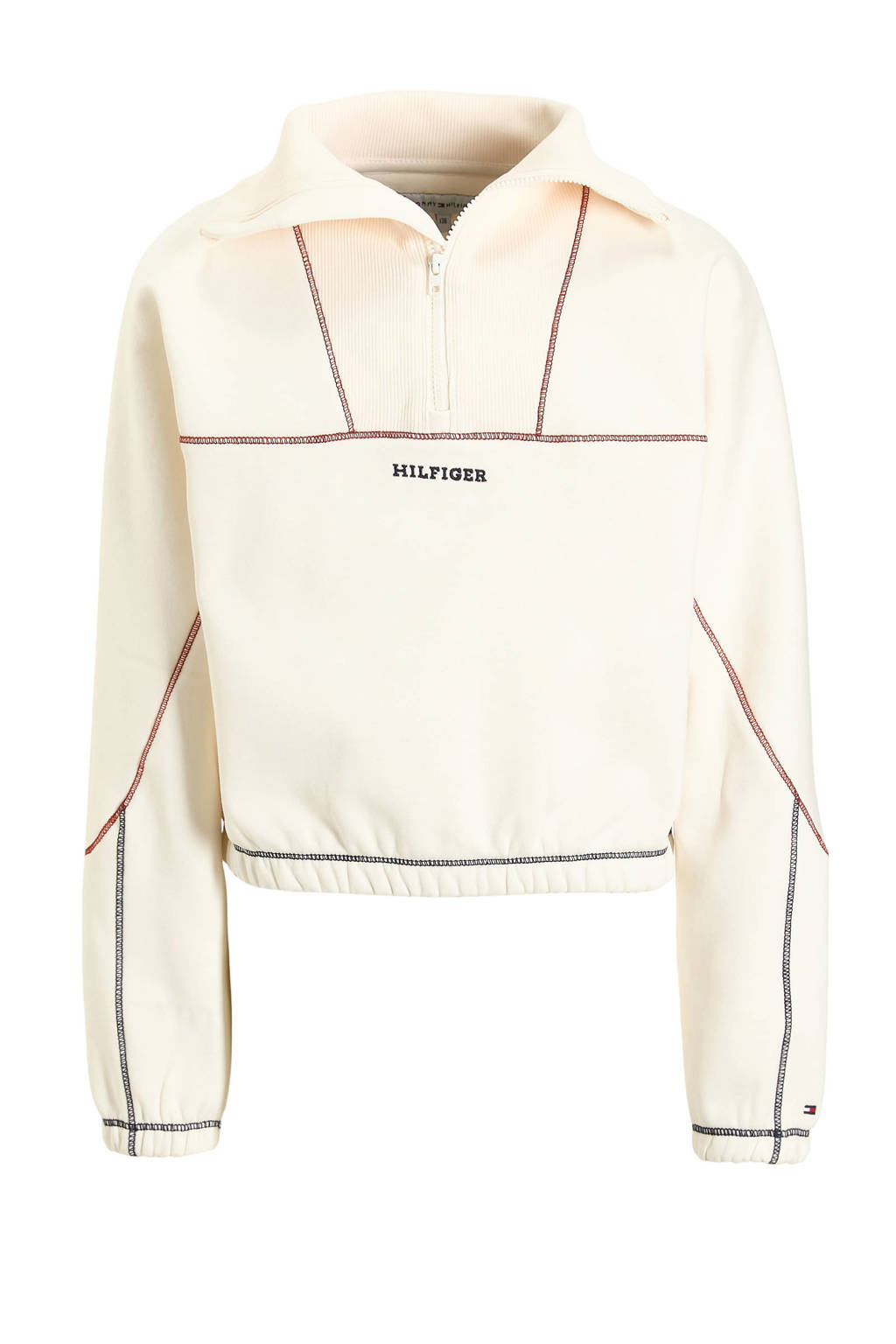 Tommy Hilfiger sweater ecru/donkerblauw/rood