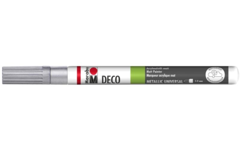 Acrylmarker Deco Painter 1 - 2 mm, SilberMarker auf Wasserbasis