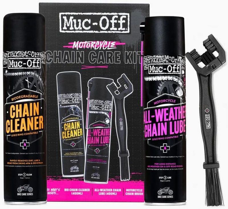 Muc-Off - Motorcycle Chain Care Kit - Kettingreiniger - Smeer - Borstel