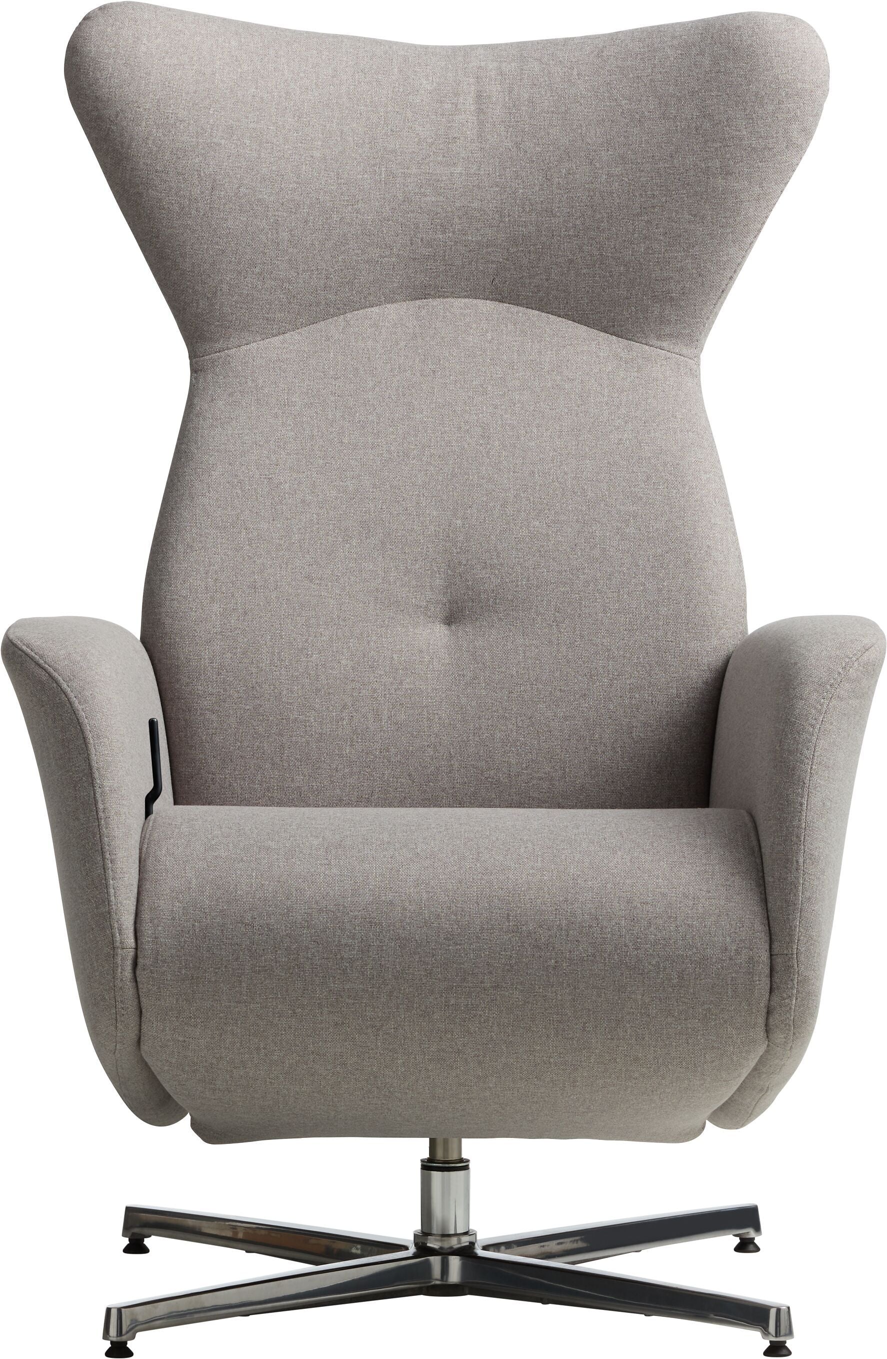 ASCAN Relaxsessel - Hellgrau / B: 76.0 cm x T: 78.0 cm x H: 114.0 cm