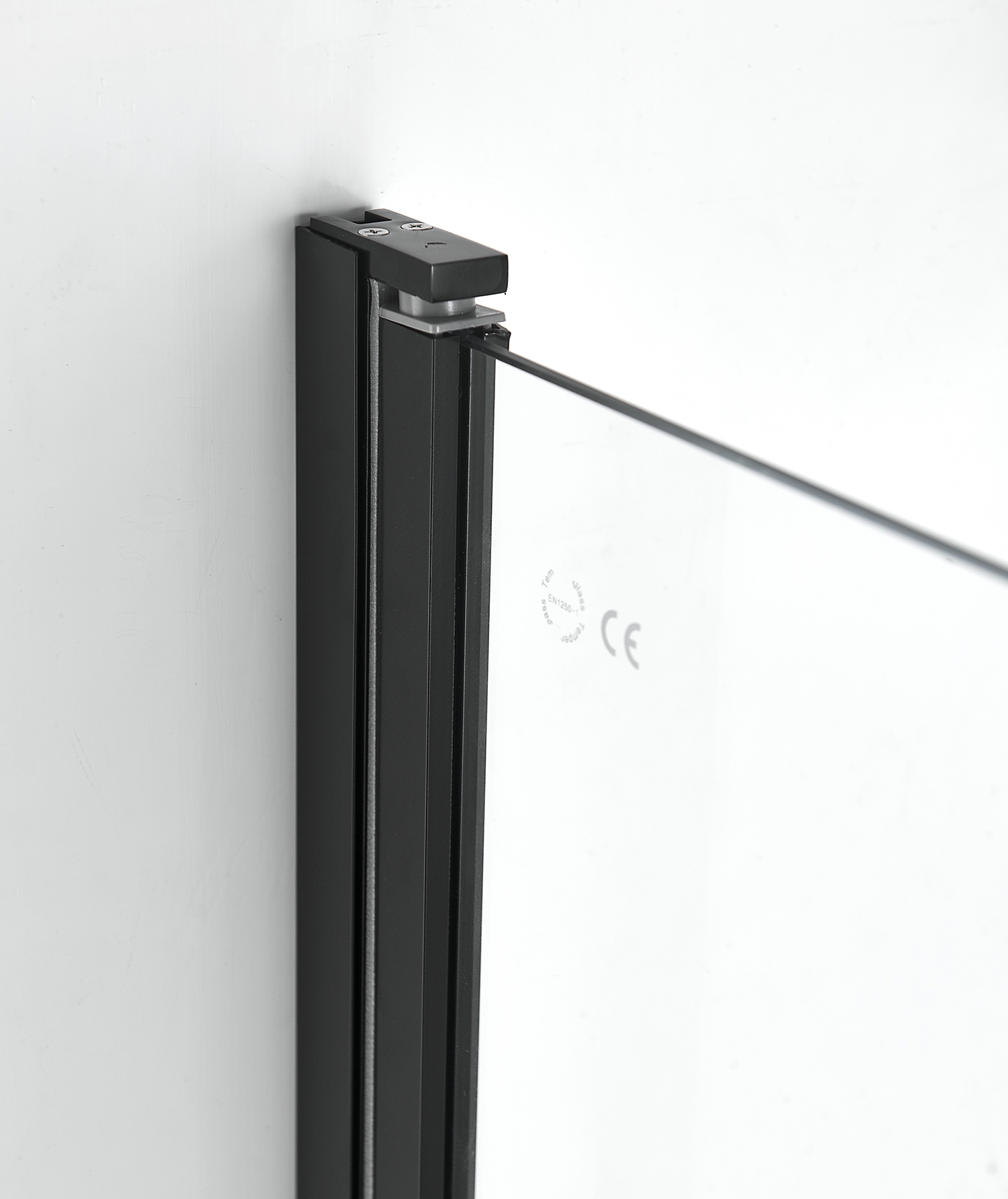 Saniclear Elite Black nis draaideur 80x195cm met zwarte profielen
