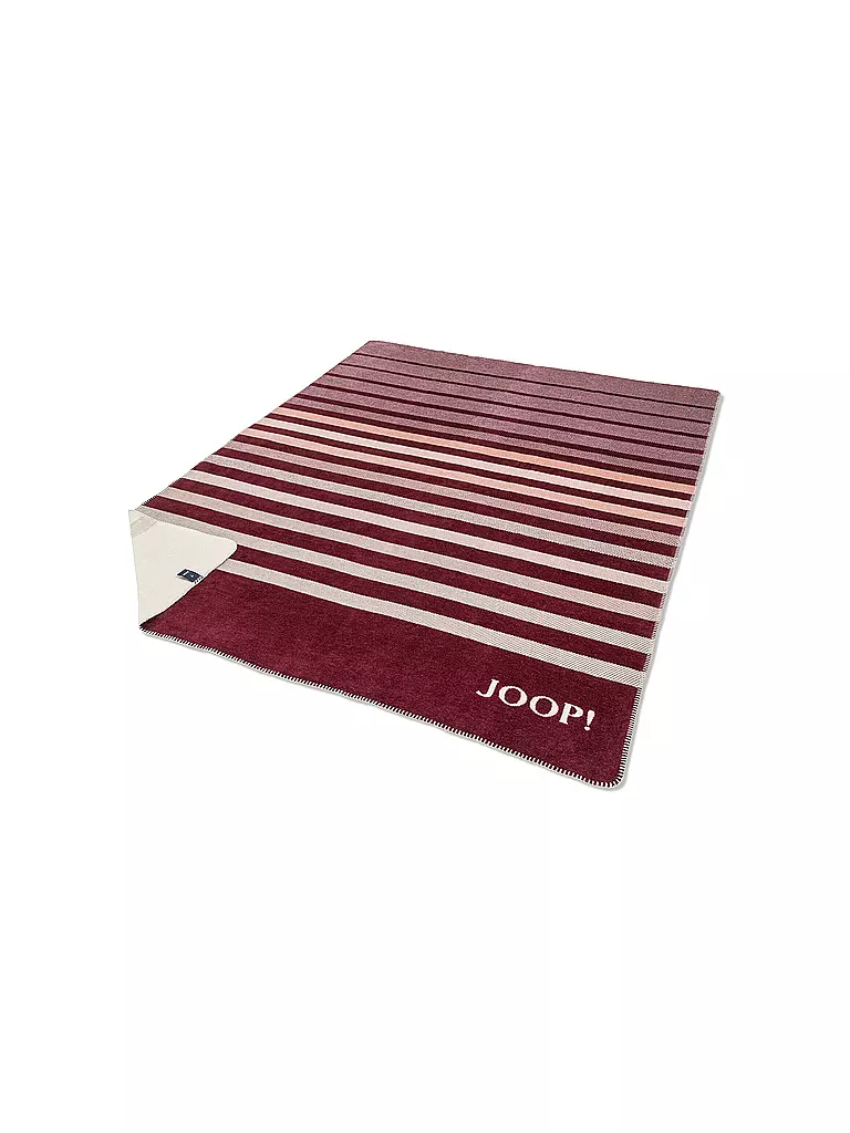 JOOP Wohndecke SHUTTER 150x200cm Rouge dunkelrot
