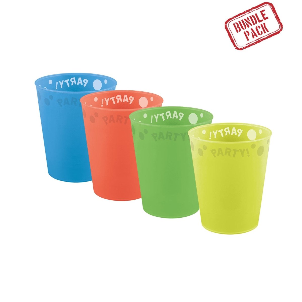 Party Bekers Gekleurd 250ml 4st