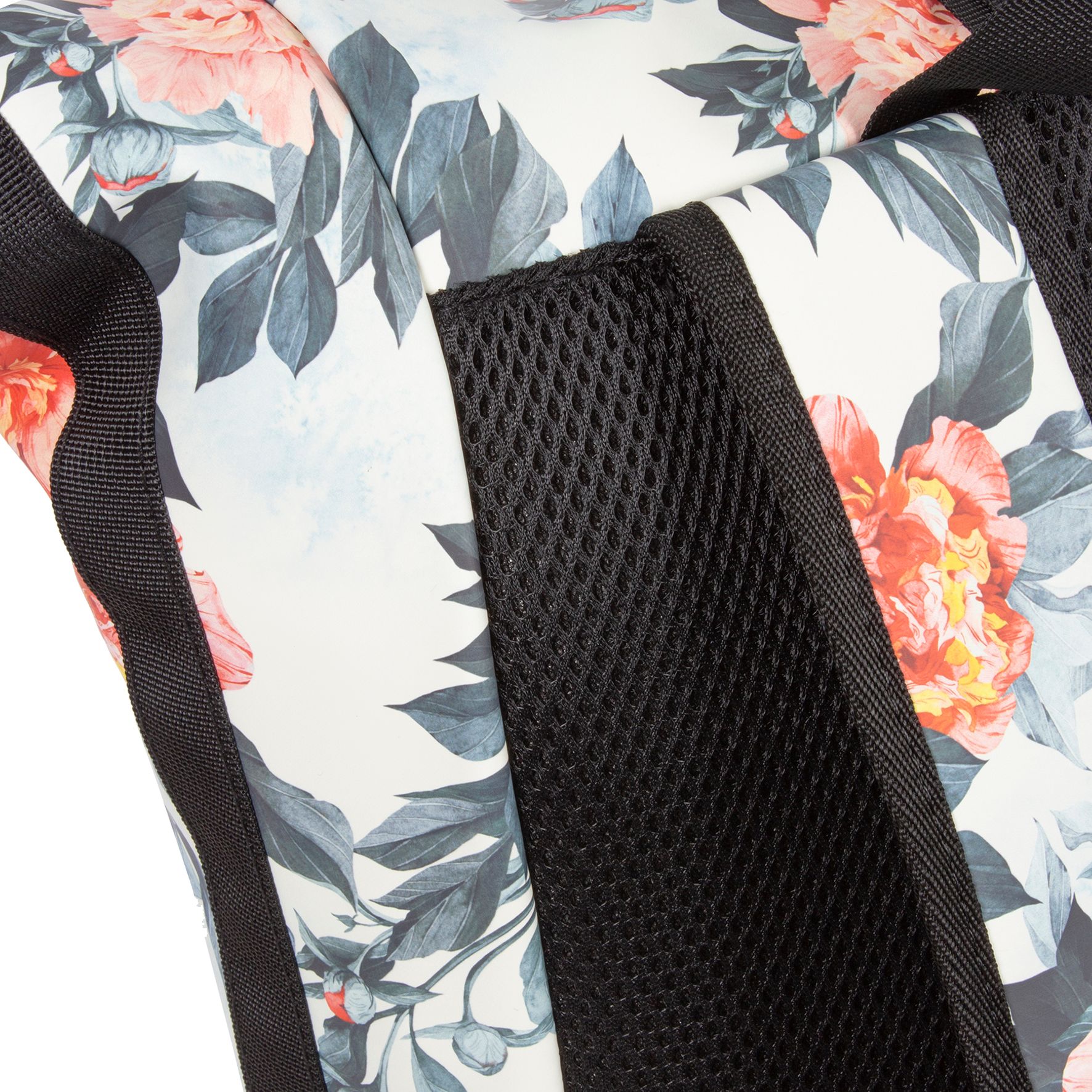 New Rebels Flora Mart New York Rolltop Backpack White