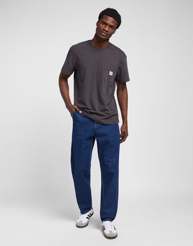 Lee - Carpenter - Jeans - Diep Indigoblauw - 100% Katoen