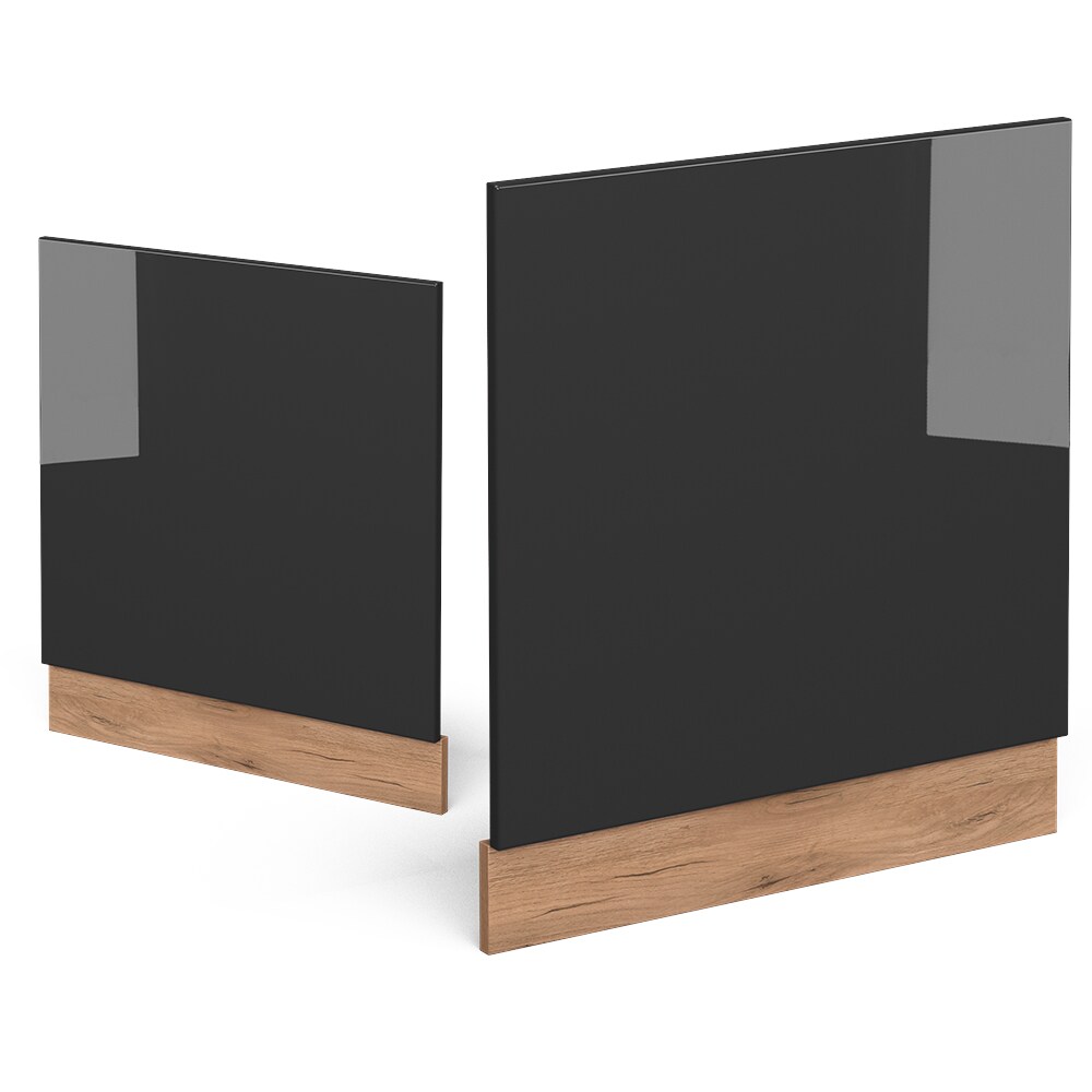 Vicco Geschirrspülerfront Blende Küchenzeile R-Line 60 cm Goldkraft Anthrazit