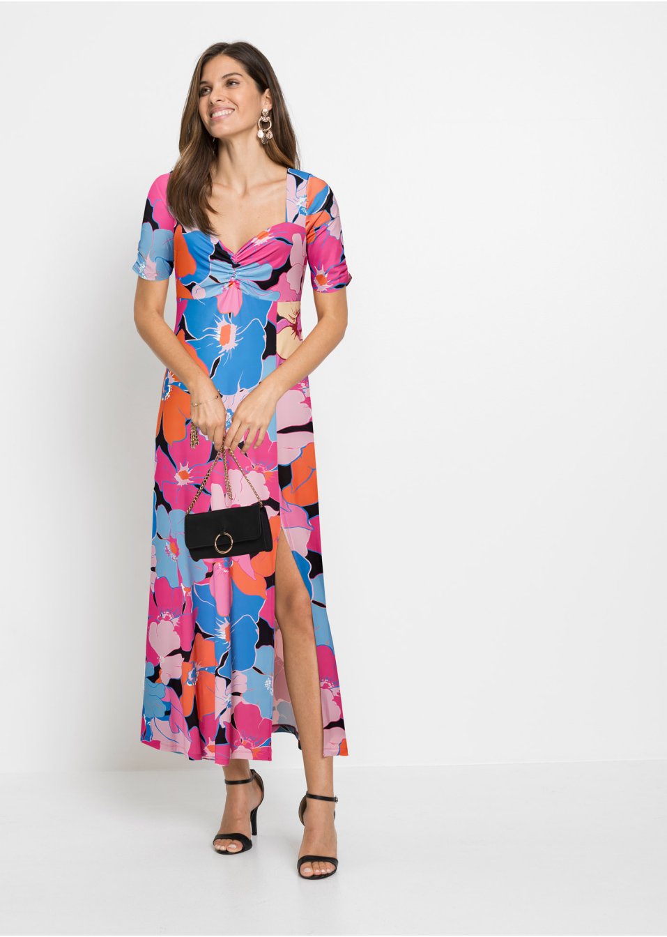 Robe longue avec fente