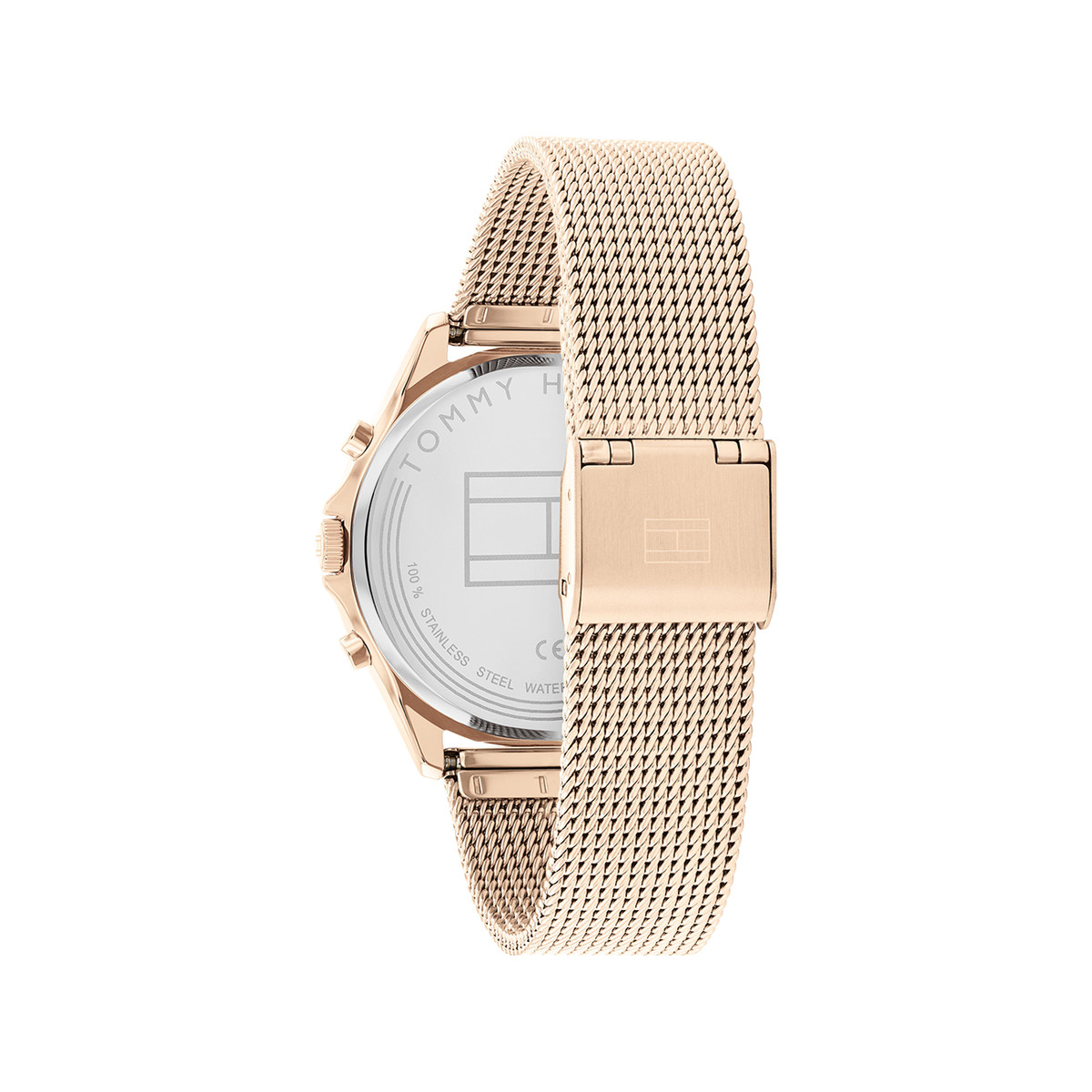 Montre Tommy Hilfiger femme acier doré rose