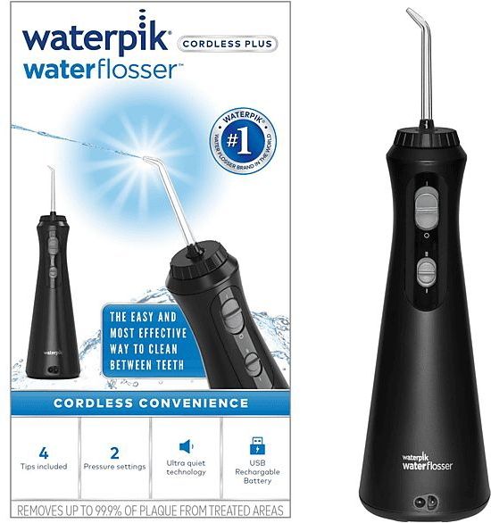 Waterpik Waterflosser draadloos oplaadbaar WP492 zwart ( opvolger v.d. WP462)