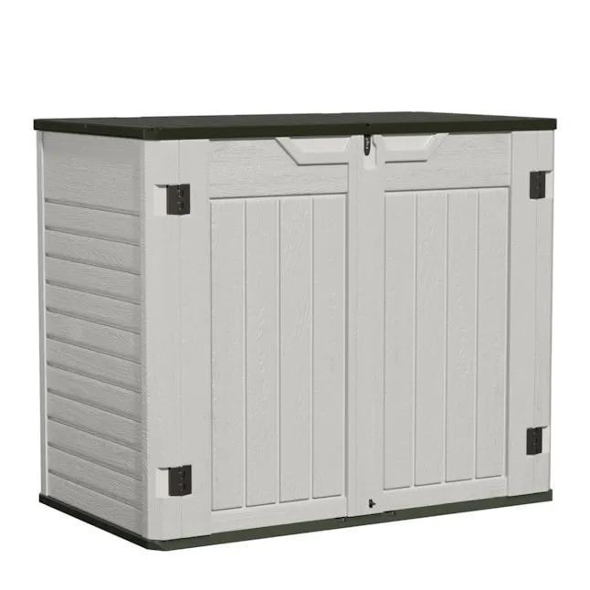 50-in L x 29-in 202- Gallons Gray Plastic Deck Box