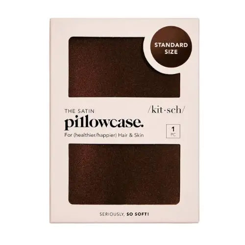 Satin Pillowcase Chocolate