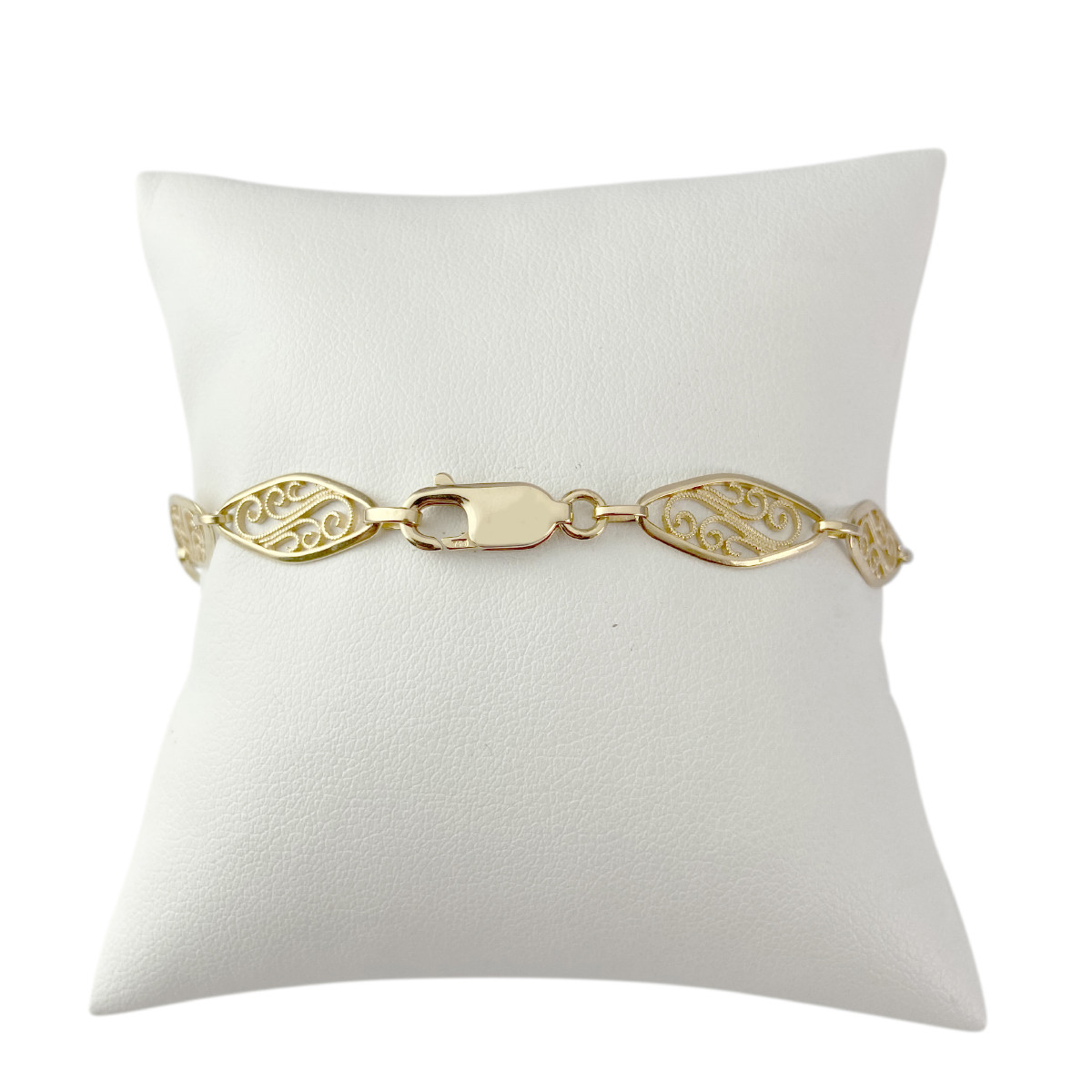 Bracelet d'occasion or 750 jaune 19 cm