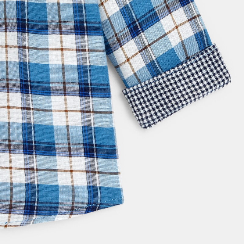 Chemise tubique à carreaux bébé garçon