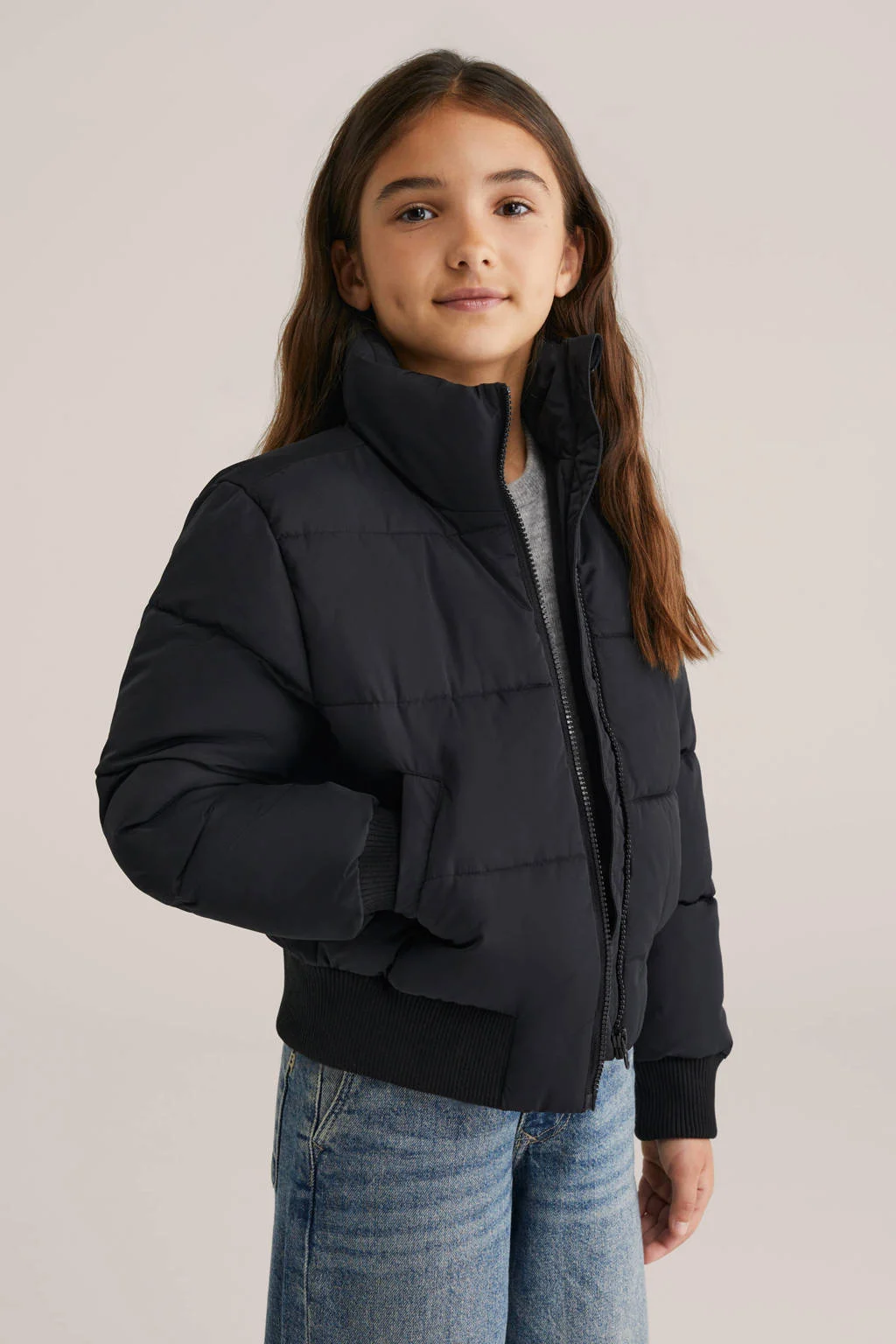 WE Fashion gewatteerde jas zwart