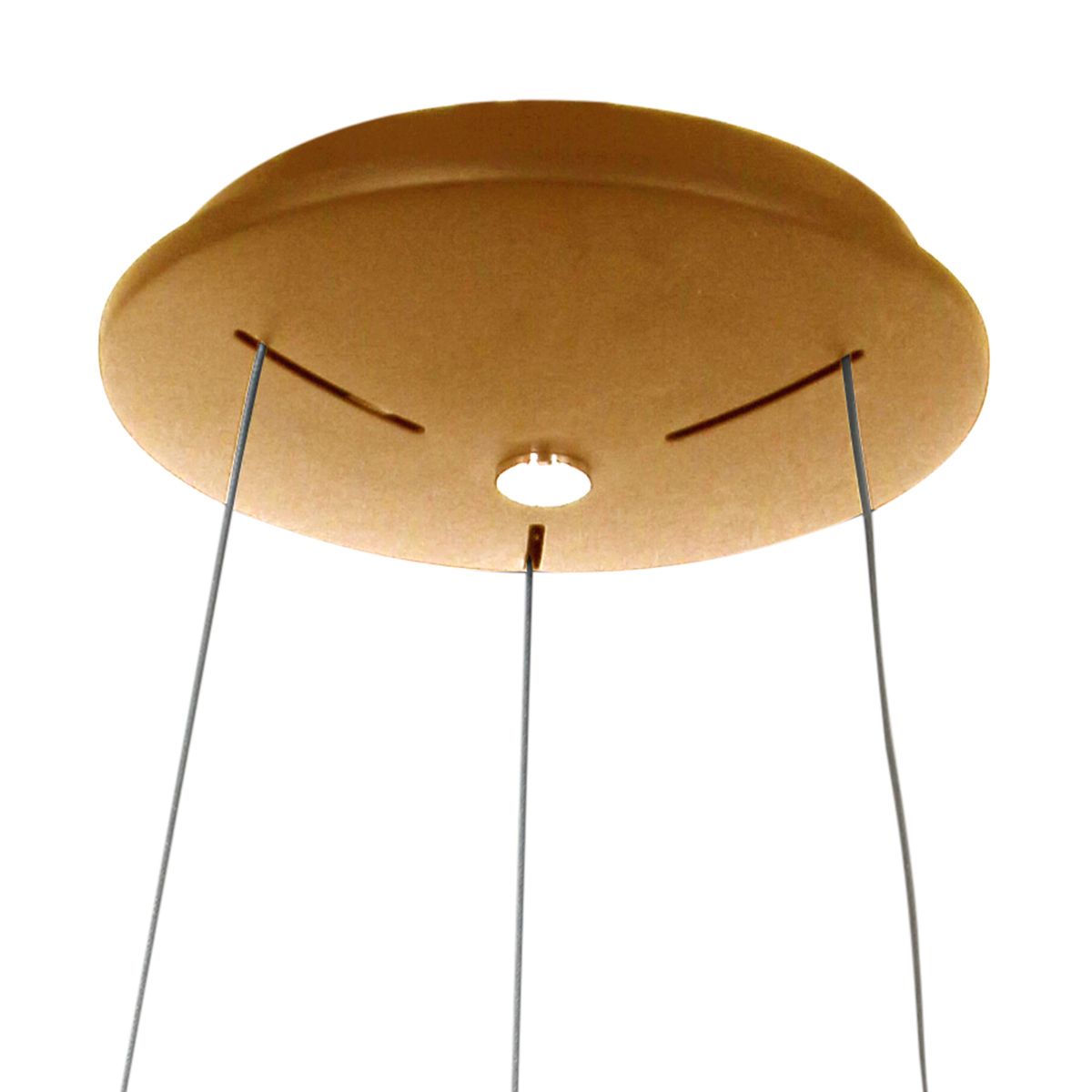 Design hanglamp goud incl. LED dimbaar - Ringlede
