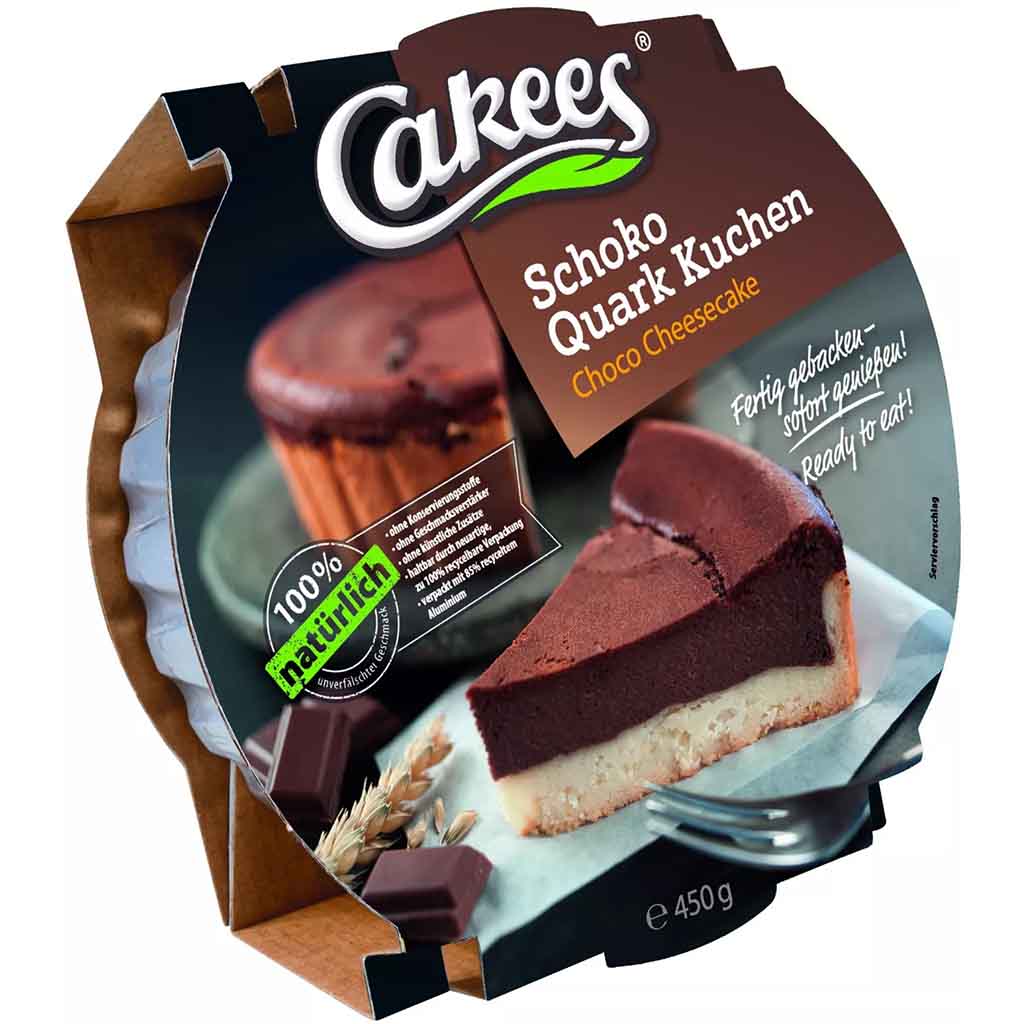 Cakees Schoko Quarkkuchen 450g MHD:25.6.25