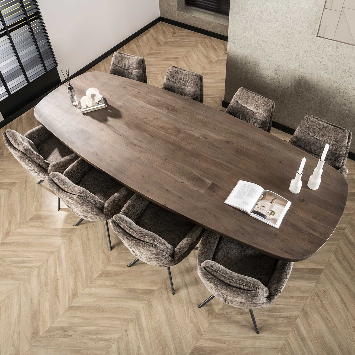 Eettafel Helikopter View